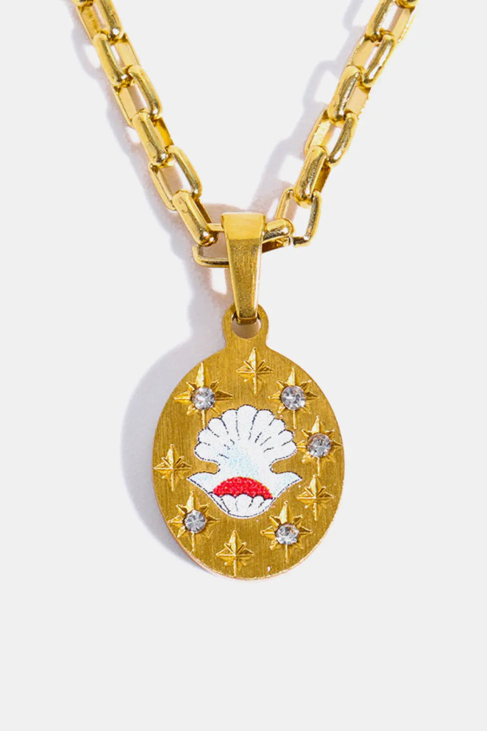 Lovcia Stainless Steel 18K Gold-Plated Necklace-Necklaces-Pigeons-One Size-Pigeons