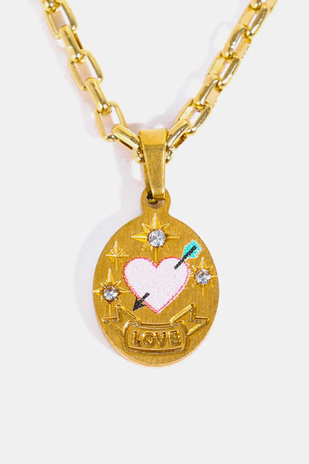 Lovcia Stainless Steel 18K Gold-Plated Necklace-Necklaces-Pigeons-One Size-Pigeons