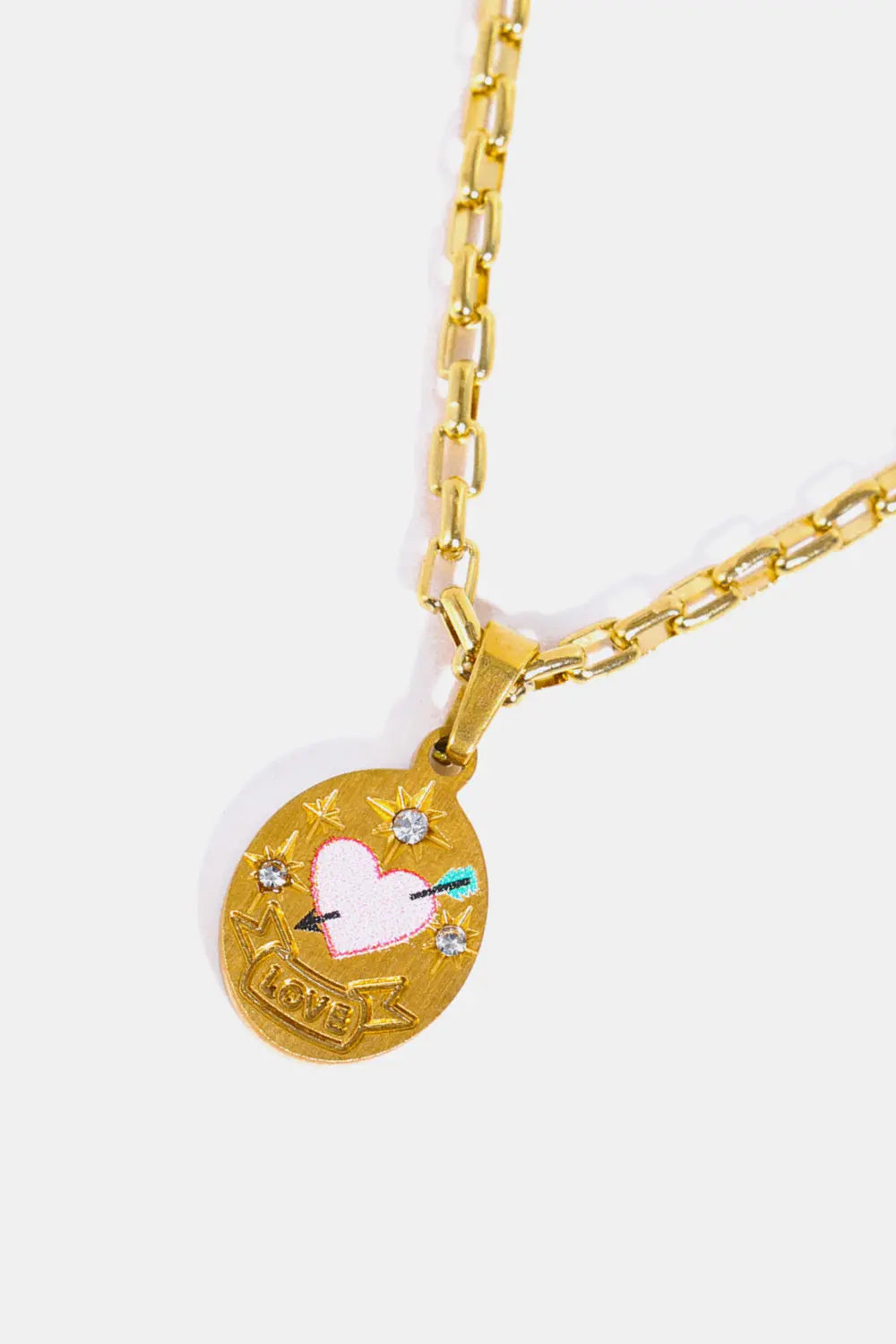 Lovcia Stainless Steel 18K Gold-Plated Necklace-Necklaces-Pigeons-One Size-Pigeons
