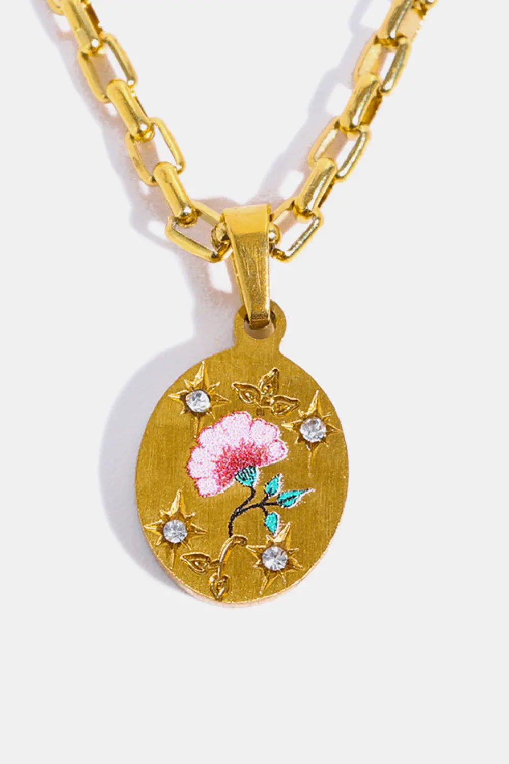 Lovcia Stainless Steel 18K Gold-Plated Necklace-Necklaces-Pigeons-One Size-Pigeons
