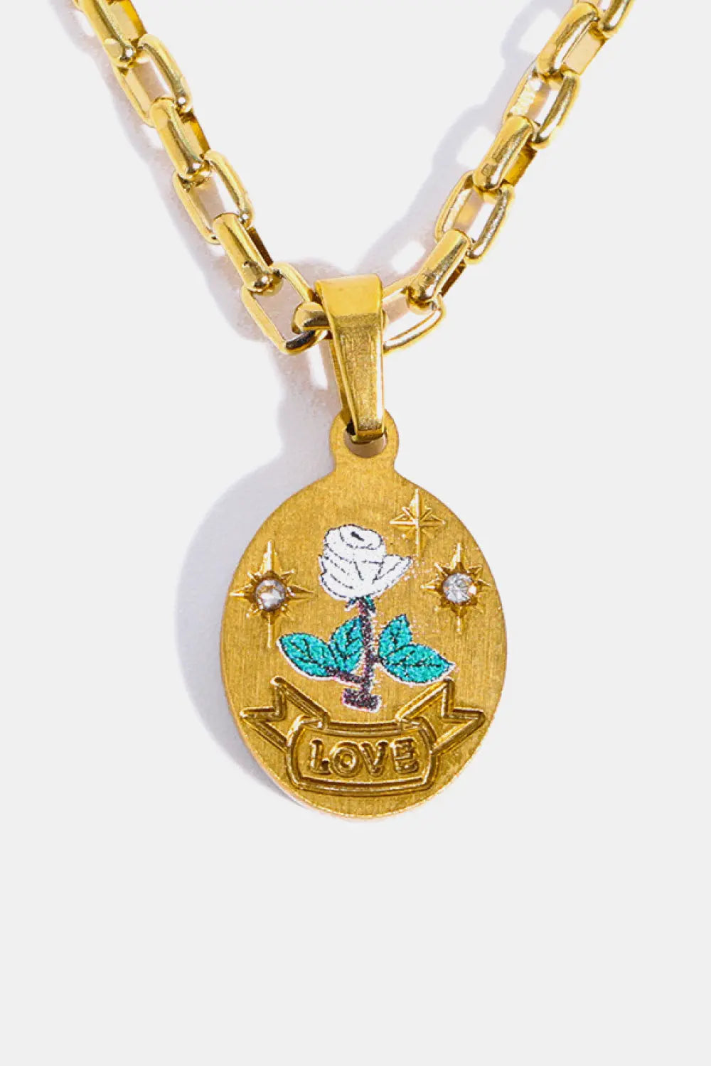 Lovcia Stainless Steel 18K Gold-Plated Necklace-Necklaces-Pigeons-One Size-Pigeons