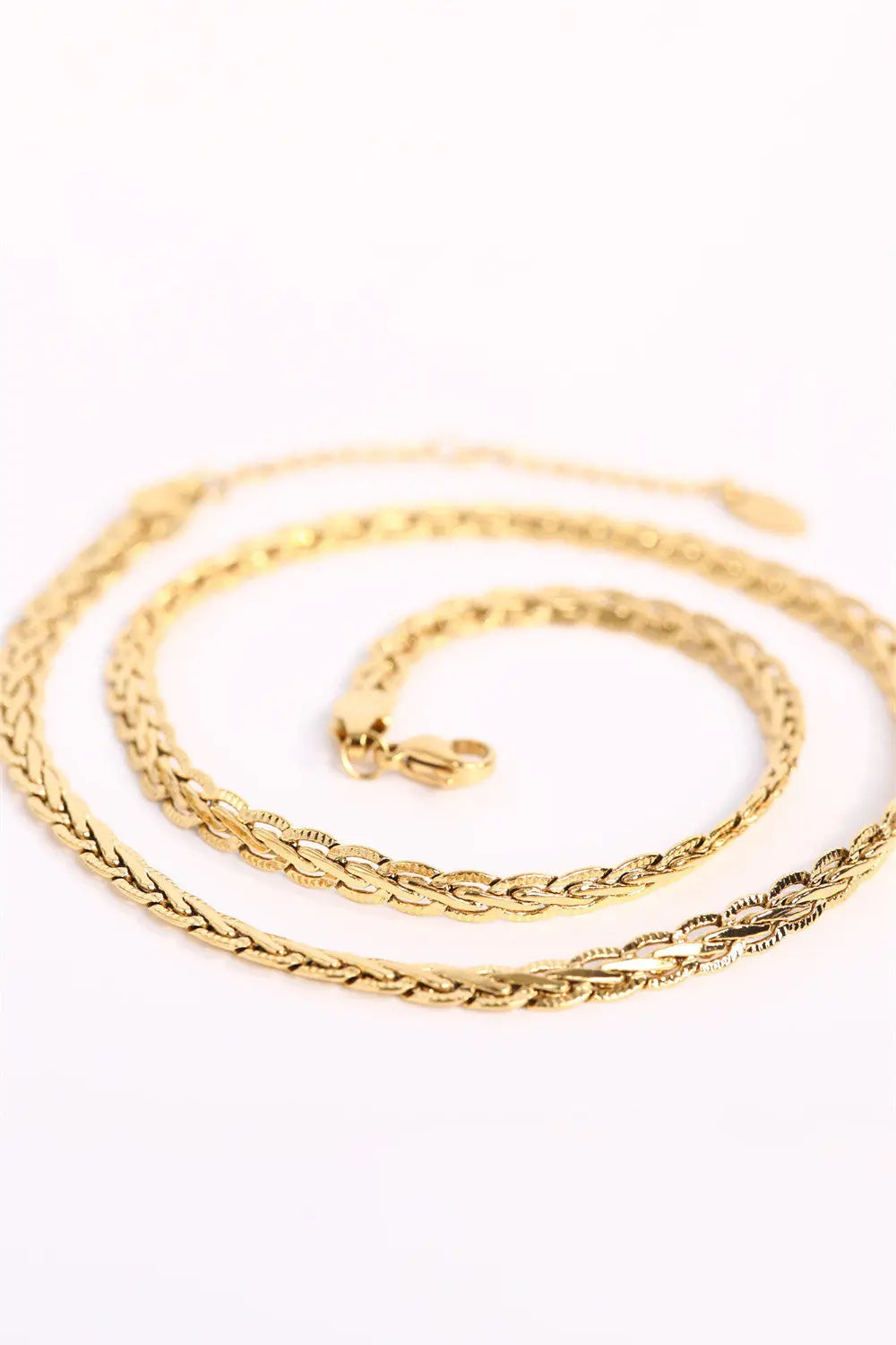 Lovcia Stainless Steel Necklace-Necklaces-Gold-One Size-Gold