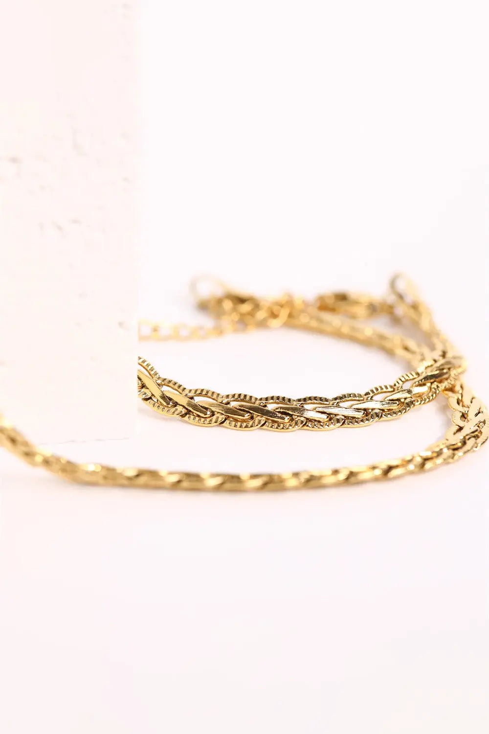 Lovcia Stainless Steel Necklace-Necklaces-Gold-One Size-Gold
