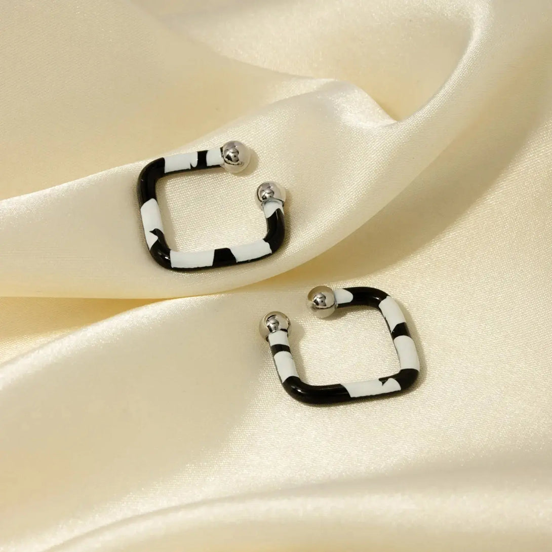 Lovcia Stainless Steel Oil Drip Cuff Earrings-Earrings-Style A-One Size-Style A