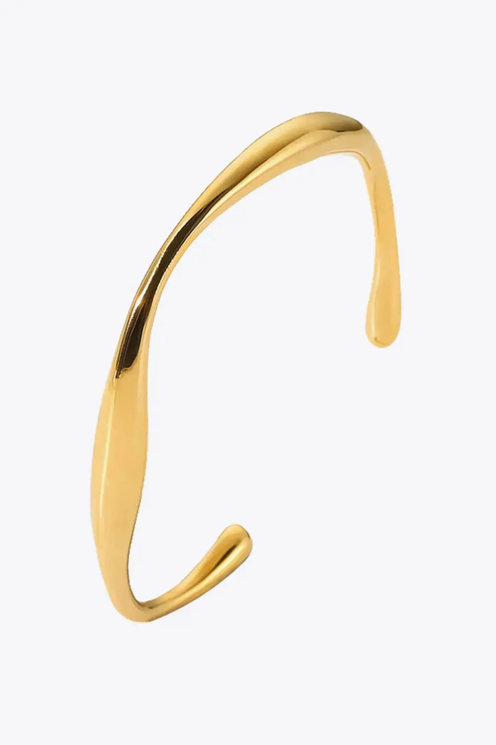 Lovcia Stainless Steel Open Bracelet-Bracelets-Gold-One Size-Gold