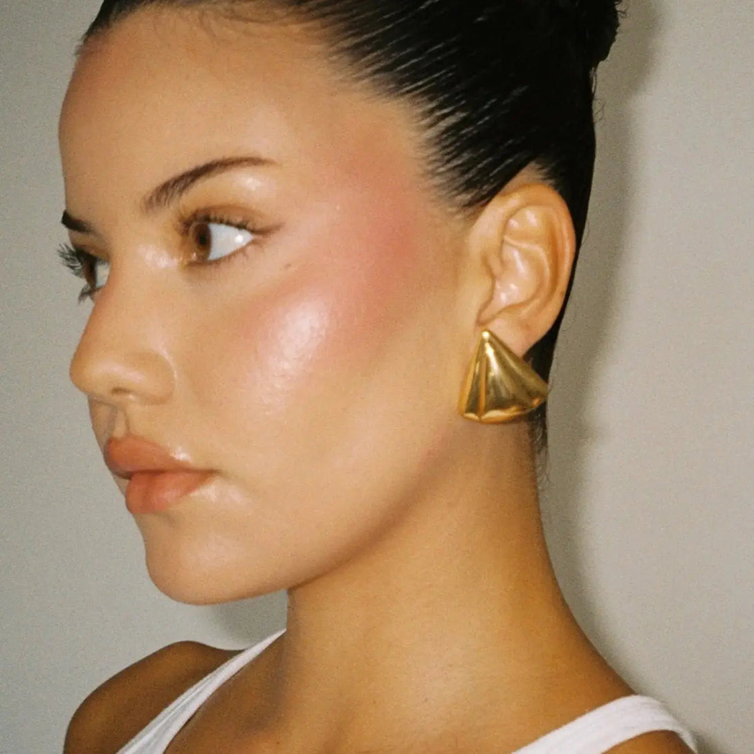 Lovcia Stainless Steel Seashell Shape Earrings-Earrings-Gold-One Size-Gold