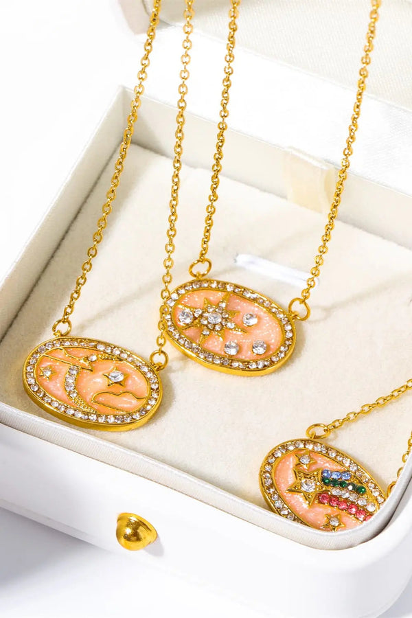 Lovcia Stars in the Plate Pendant Copper Necklace-Necklaces-Wish-One Size-Wish