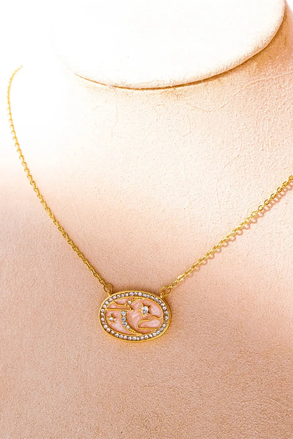 Lovcia Stars in the Plate Pendant Copper Necklace-Necklaces-Wish-One Size-Wish