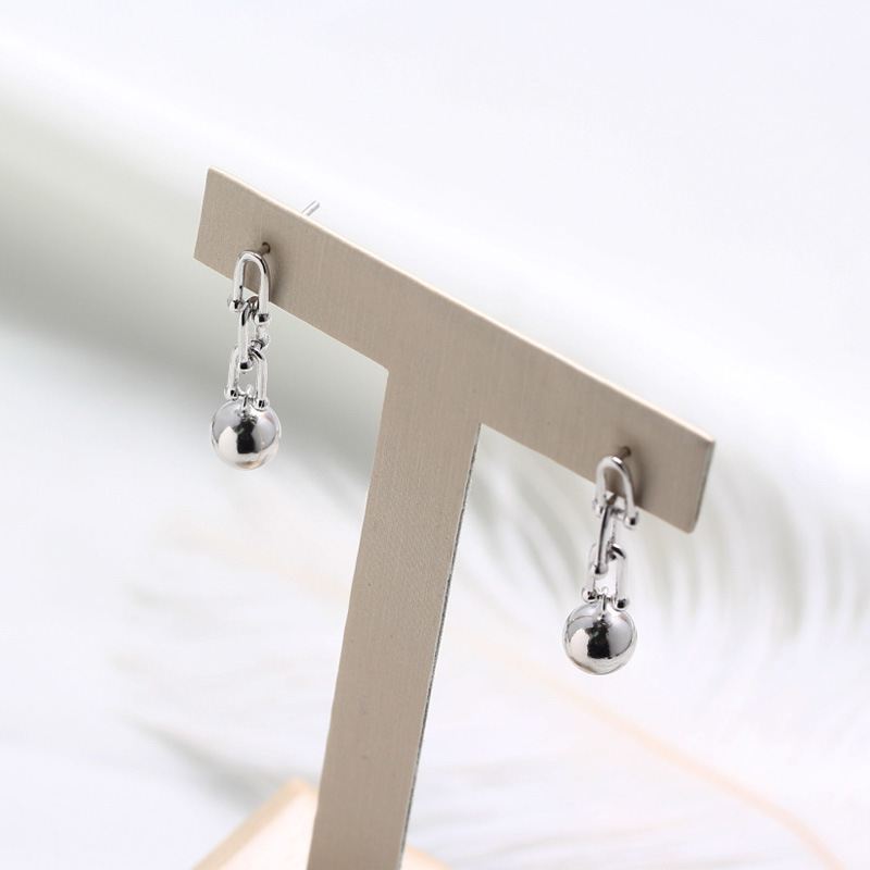 Lovcia Sterling Silver 8mm Hollow Chain Tassel Earrings-Earrings-