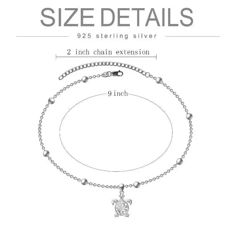 Lovcia Sterling Silver Cute Anklet Bracelets Fashion Jewellery-Anklets-Silver-9inch-Silver