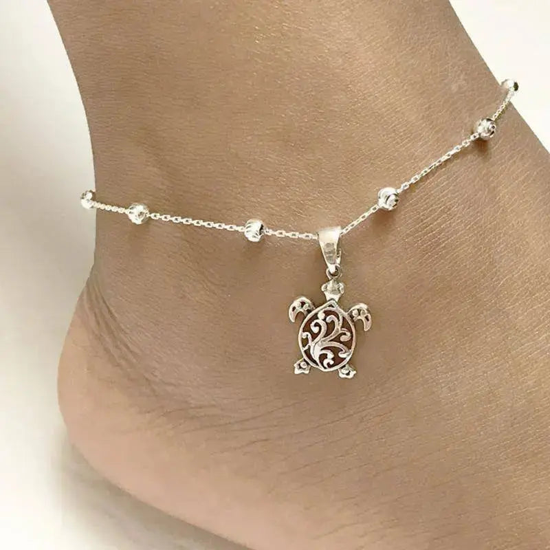 Lovcia Sterling Silver Cute Anklet Bracelets Fashion Jewellery-Anklets-Silver-9inch-Silver