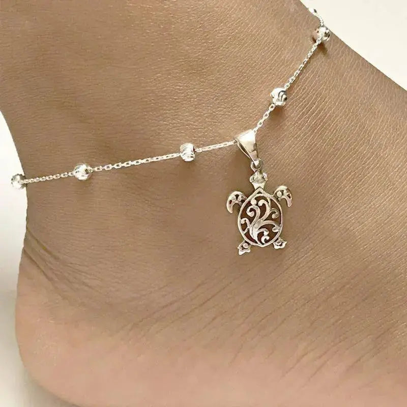 Lovcia Sterling Silver Cute Anklet Bracelets Fashion Jewellery-Anklets-Silver-9inch-Silver