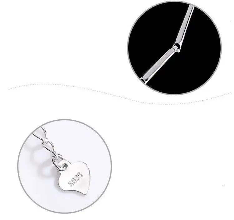 Lovcia Sterling Silver Four-leaf Clover Bracelet for Women with Shining Zircon and Moissanite Crystal Options-Bracelets-1 Karat Zircon-1 Karat Zircon
