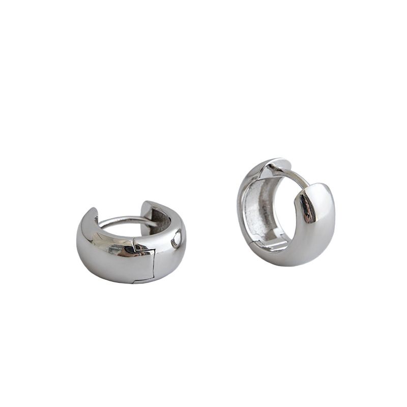 Lovcia Sterling Silver Gold Plated Huggie Earrings 10mm-Earrings-Yellow Gold-Yellow Gold