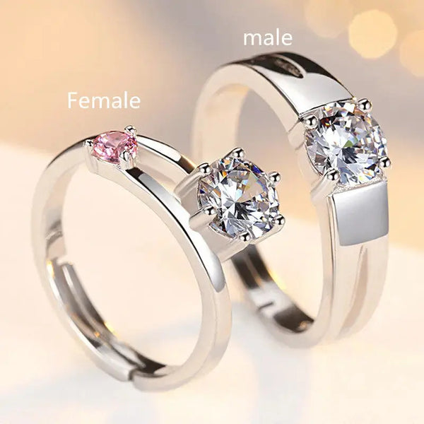 Lovcia Sterling Silver Jewellery Sterling Silver Ring Ring Sterling Silver Fashion Couple Ring-Rings-Female-Female