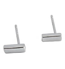 Lovcia Sterling Silver Mini Stick Stud Earrings 2x6mm 2x7mm-Earrings-Mini Square Column 305-