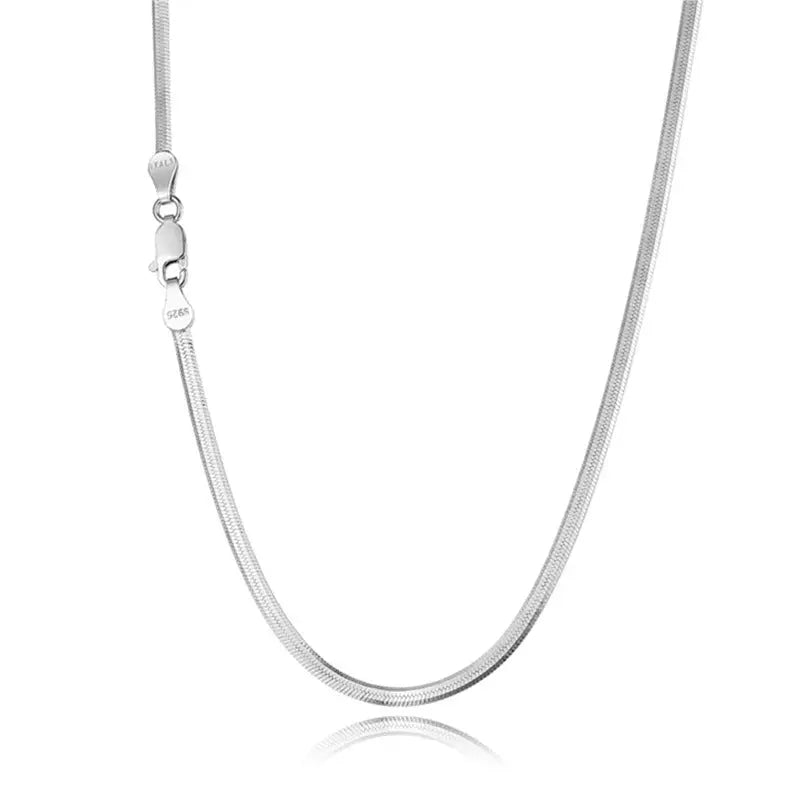 Lovcia Sterling Silver Vintage Clavicle Chain Necklace for Women