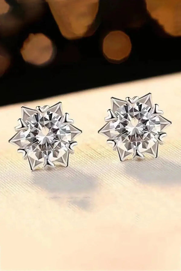 Lovcia Stuck On You 4 Carat Moissanite Stud Earrings-Earrings-Silver-One Size-Silver