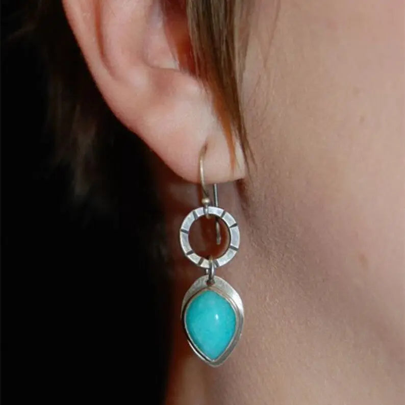 Lovcia Stylish Women's Geometric Alloy Earrings-Earrings-Silver-Silver