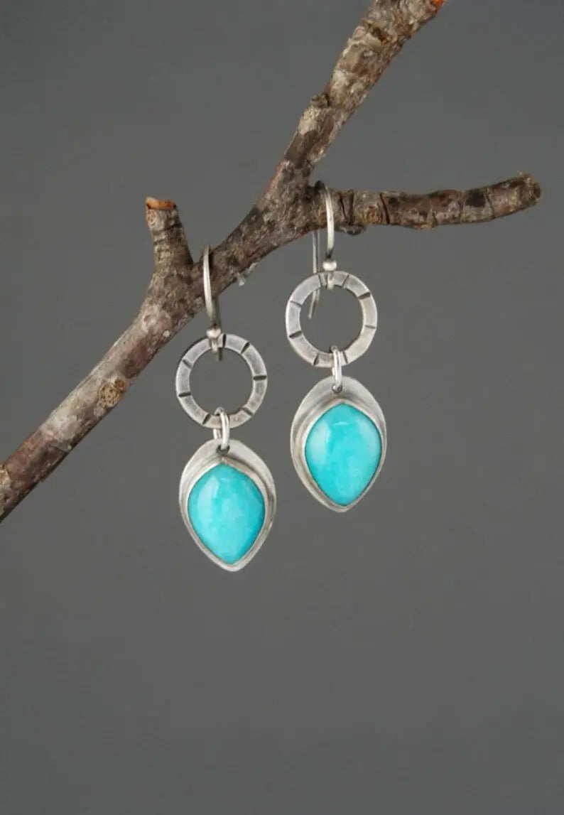 Lovcia Stylish Women's Geometric Alloy Earrings-Earrings-Silver D-Silver D