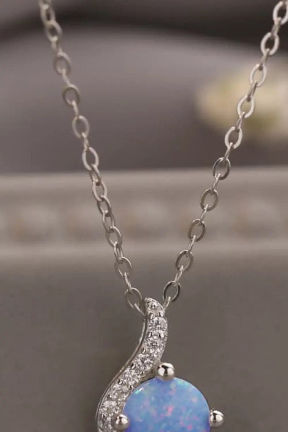 Lovcia Sweet Beginnings Opal Pendant Necklace-Necklaces-White-One Size-White