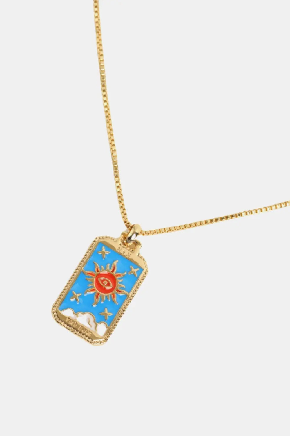 Lovcia Tarot Card Pendant Copper Necklace-Necklaces-Sun-One Size-Sun