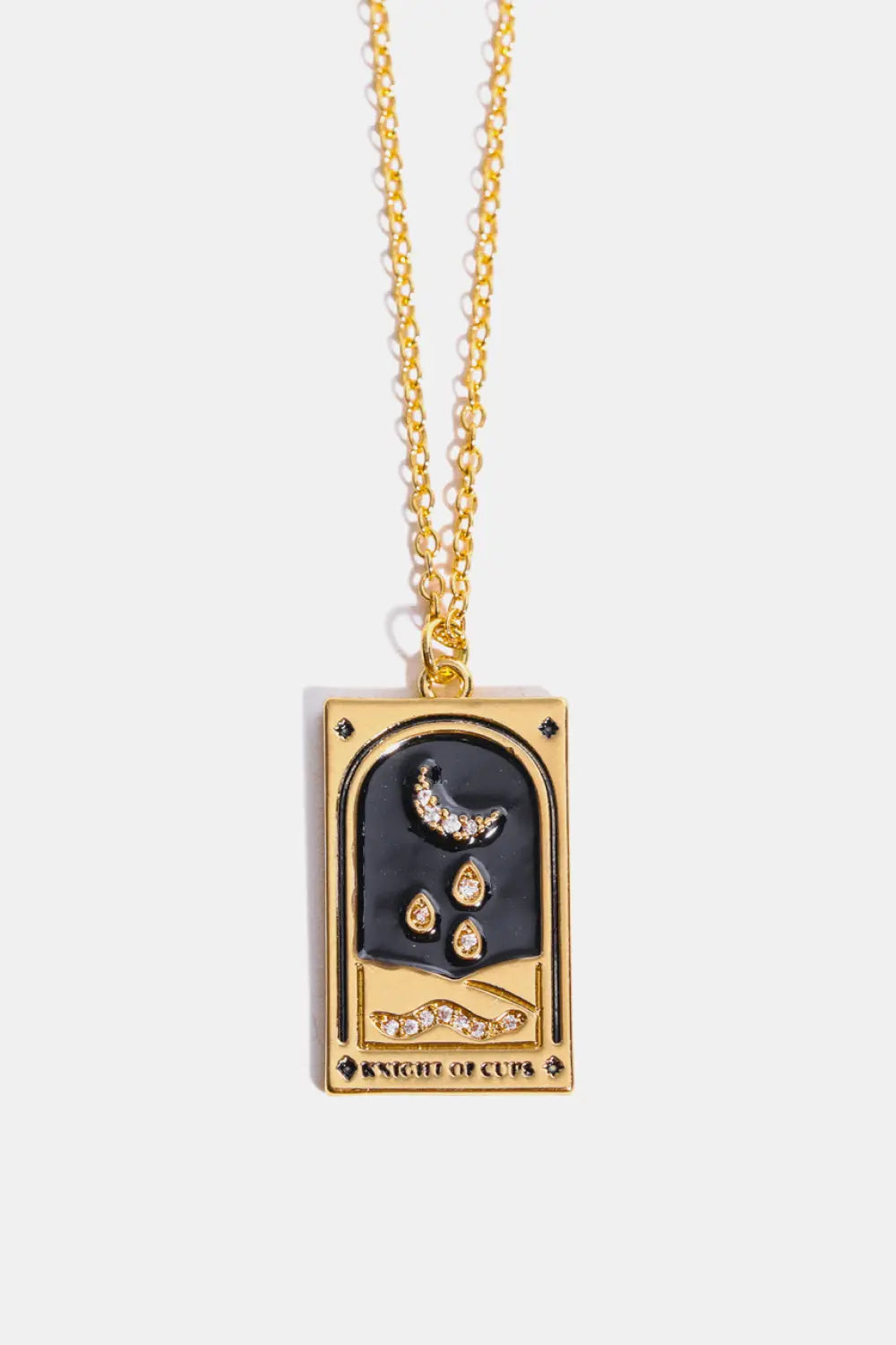 Lovcia Tarot Card Pendant Stainless Steel Necklace-Necklaces-Knights Of The Holy Grail-One Size-Knights Of The Holy Grail