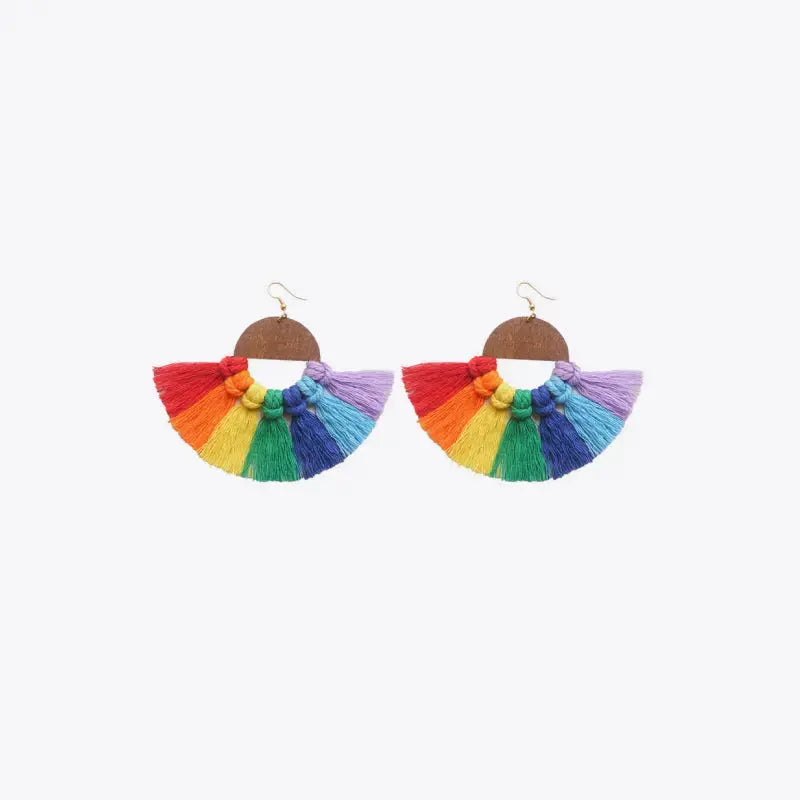 Lovcia Tassel Detail Drop Earrings-Earrings-Style A-One Size-Style A