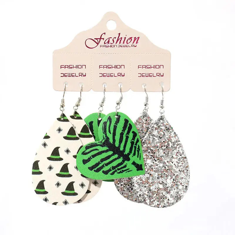 Lovcia Teardrop Shape Halloween Theme Dangle Earrings-Earrings-Style B-One Size-Style B