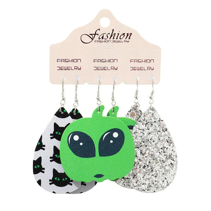 Lovcia Teardrop Shape Halloween Theme Dangle Earrings-Earrings-Style G-One Size-Style G