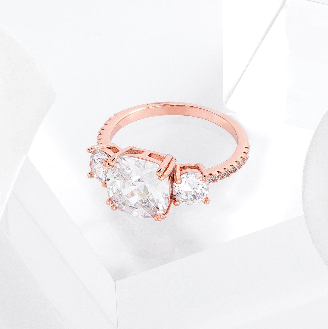Lovcia The Duchess Radiance Rose Gold Engagement Ring-Rings-5-5