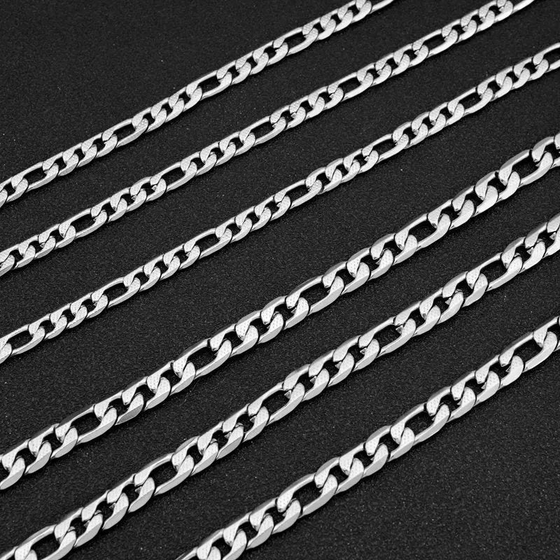 Lovcia Three-dimensional Texture Speciality Chain Stainless Steel Necklace for Men, Men's Heavy Duty Cuban Chain Necklace-Necklaces-Necklace 8.6mm Wide - Chain Length 50cm-Necklace 8.6mm Wide - Chain Length 50cm