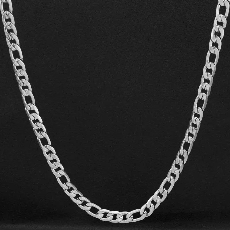 Lovcia Three-dimensional Texture Speciality Chain Stainless Steel Necklace for Men, Men's Heavy Duty Cuban Chain Necklace-Necklaces-Necklace 8.6mm Wide - Chain Length 50cm-Necklace 8.6mm Wide - Chain Length 50cm