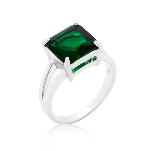 Lovcia Timeless Emerald Princess Ring-Rings-5-5