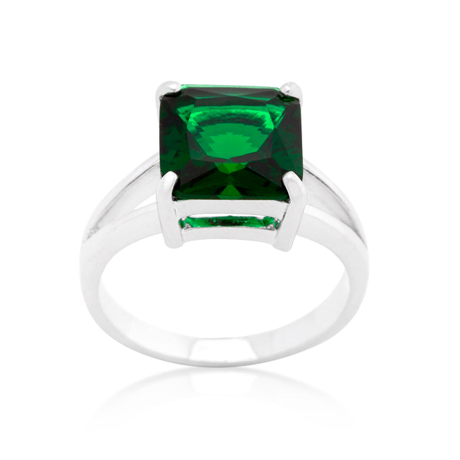 Lovcia Timeless Emerald Princess Ring-Rings-5-5