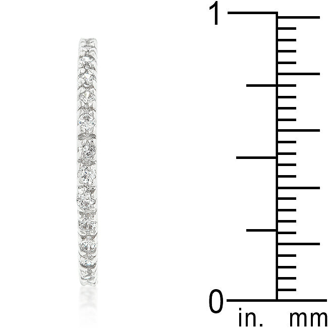 Lovcia Timeless Rhodium-Plated Eternity Band-Rings-5-5