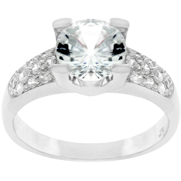 Lovcia Timeless Sparkle Round Cut Engagement Ring-Rings-5-5