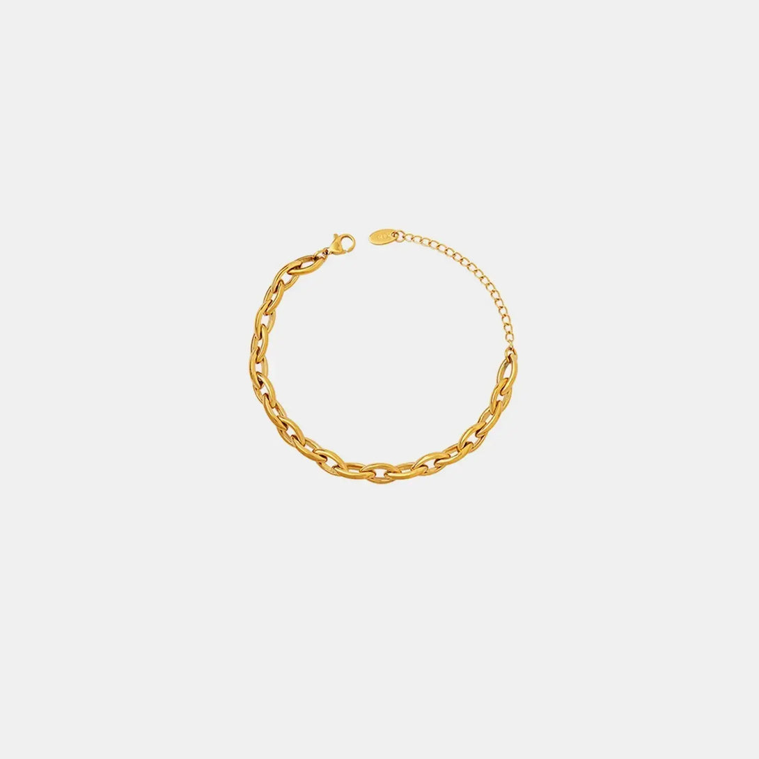 Lovcia Titanium Steel Chain Bracelet-Bracelets-Gold-One Size-Gold