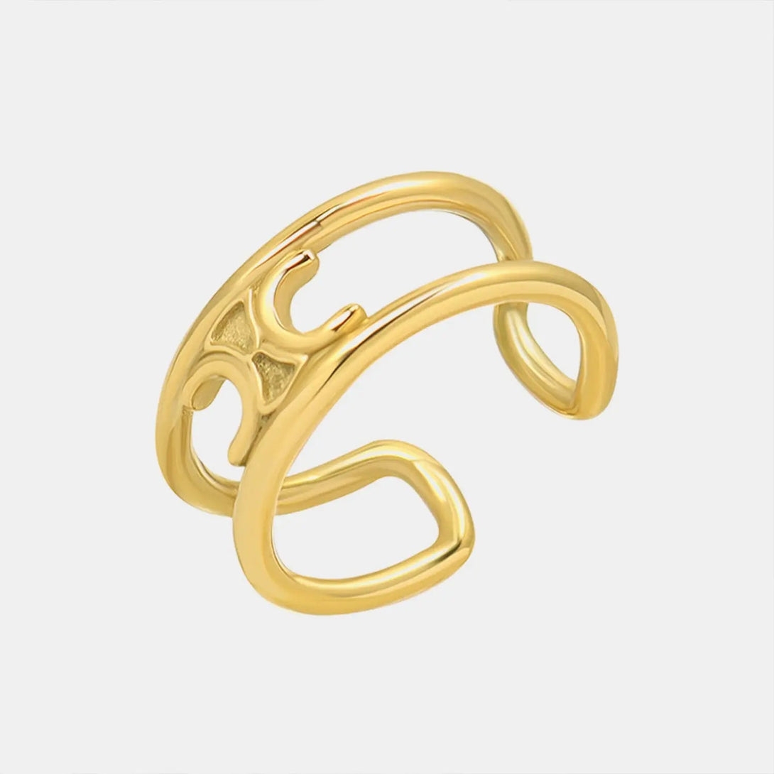 Lovcia Titanium Steel Double-Layered Ring-Rings-Gold-7-Gold