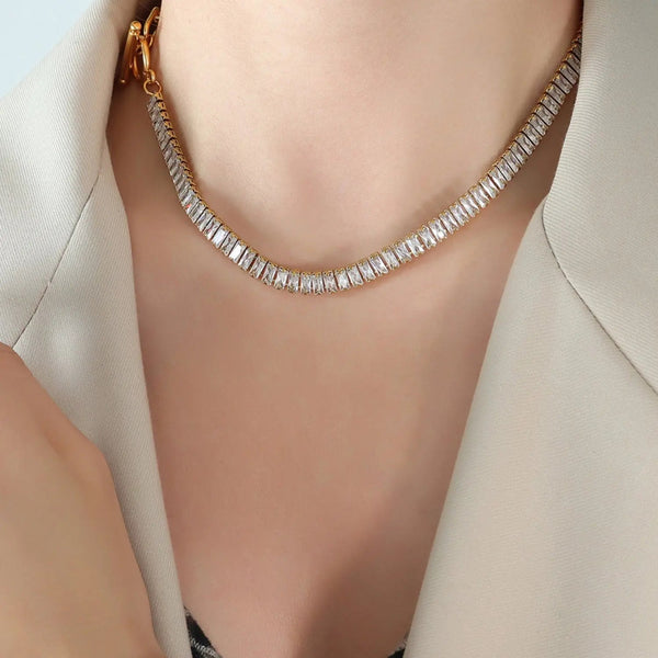 Lovcia Titanium Steel Gold-Plated Necklace-Necklaces-Gold-One Size-Gold