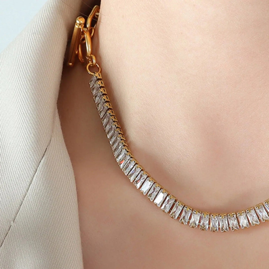 Lovcia Titanium Steel Gold-Plated Necklace-Necklaces-Gold-One Size-Gold