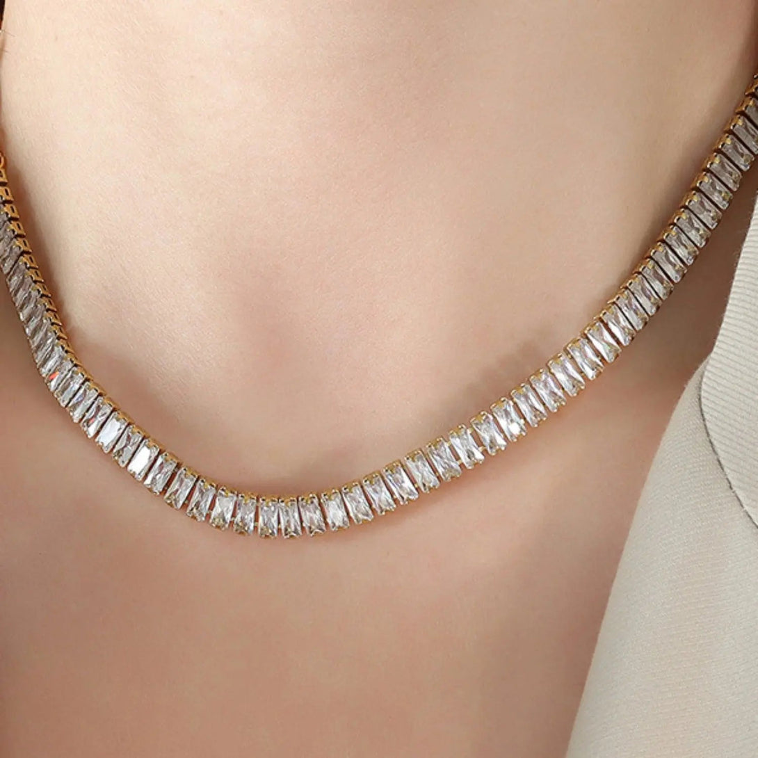 Lovcia Titanium Steel Gold-Plated Necklace-Necklaces-Gold-One Size-Gold