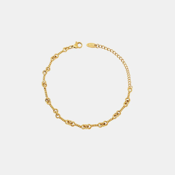 Lovcia Titanium Steel Link Chain Bracelet-Bracelets-Gold-One Size-Gold