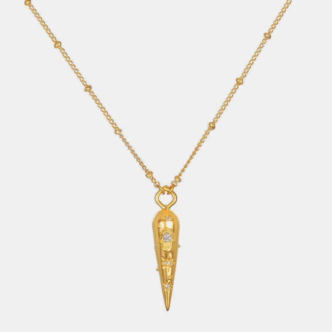 Lovcia Titanium Steel Pendant Necklace-Necklaces-Brass-One Size-Brass