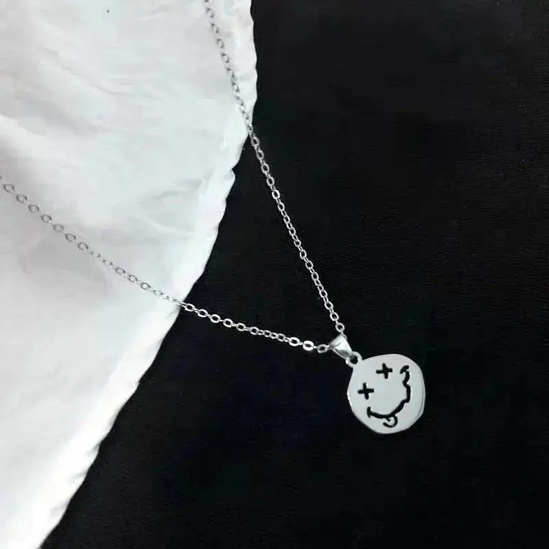 Lovcia Titanium Steel Smiley Face Bracelet Women's Bracelets For Men And Women-Bracelets-F-F