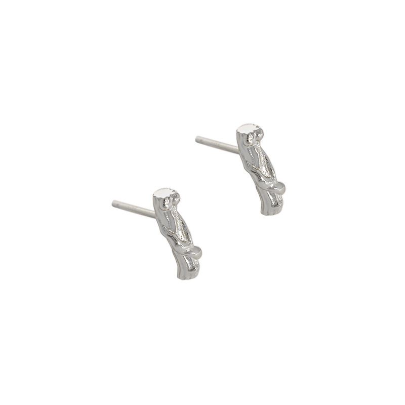 Lovcia Tree Branch Stud Earrings 10mm 925 Gold Plated-Earrings-Yellow Gold-