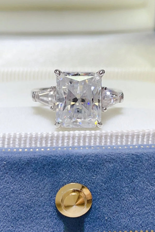 Lovcia Trinity Radiance 5 Carat Moissanite 925 Sterling Silver Ring for Women - Silver-5- - Buy latest trendy Rings for Women and Girls