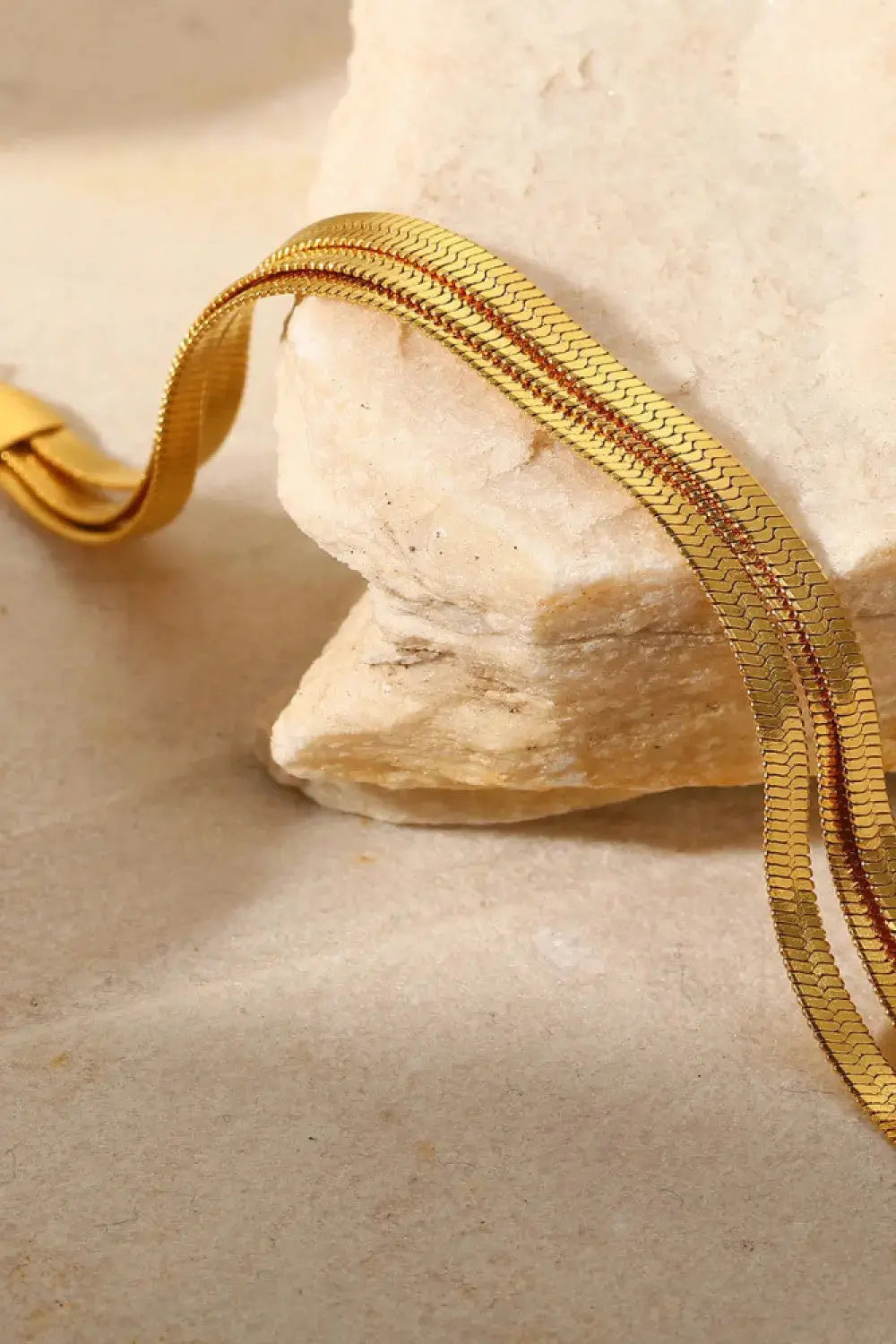 Lovcia Triple-Layered Snake Chain Bracelet-Bracelets-Gold-One Size-Gold