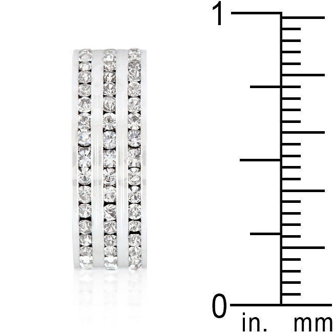 Lovcia Triple Row Radiant Crystal Eternity Ring-Rings-4-4
