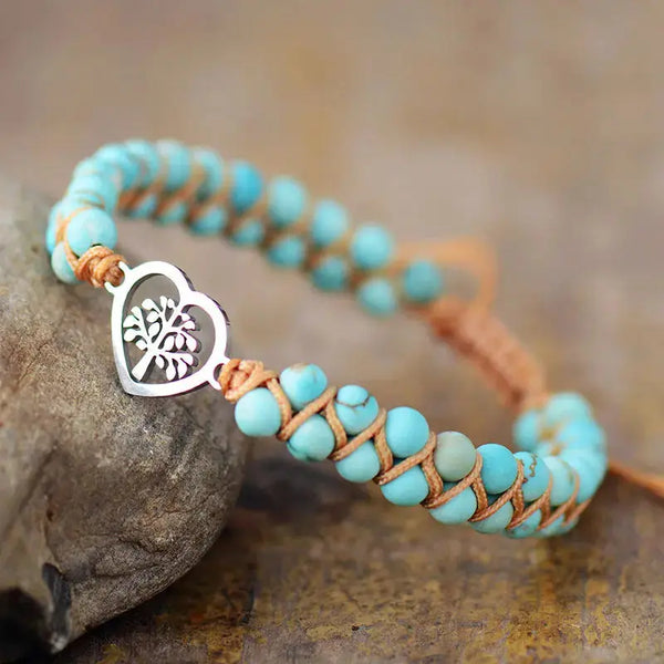 Lovcia Turquoise Beaded Bracelet-Bracelets-Pastel Blue-One Size-Pastel Blue